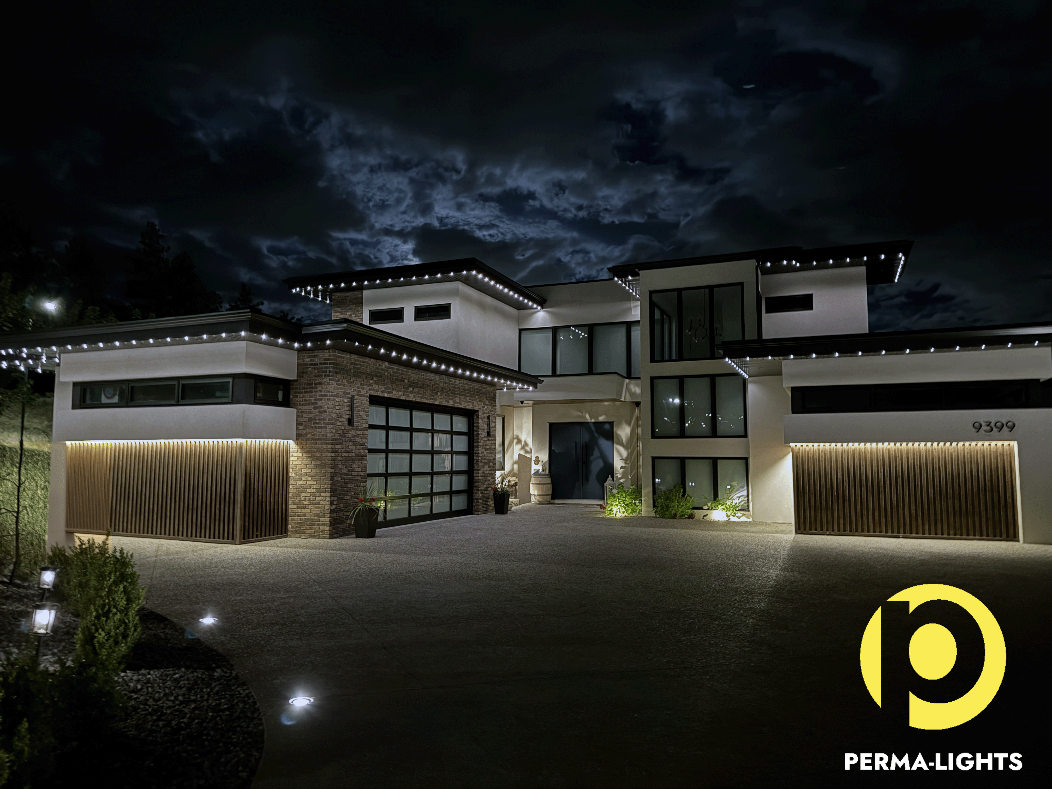 Permanent Outdoor Track Lighting rgbw